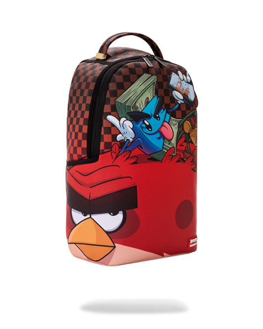 SPRAYGROUND® BACKPACK MONEY BOY CHILLIN ON BIG ANGRY BIRD BACKPACK