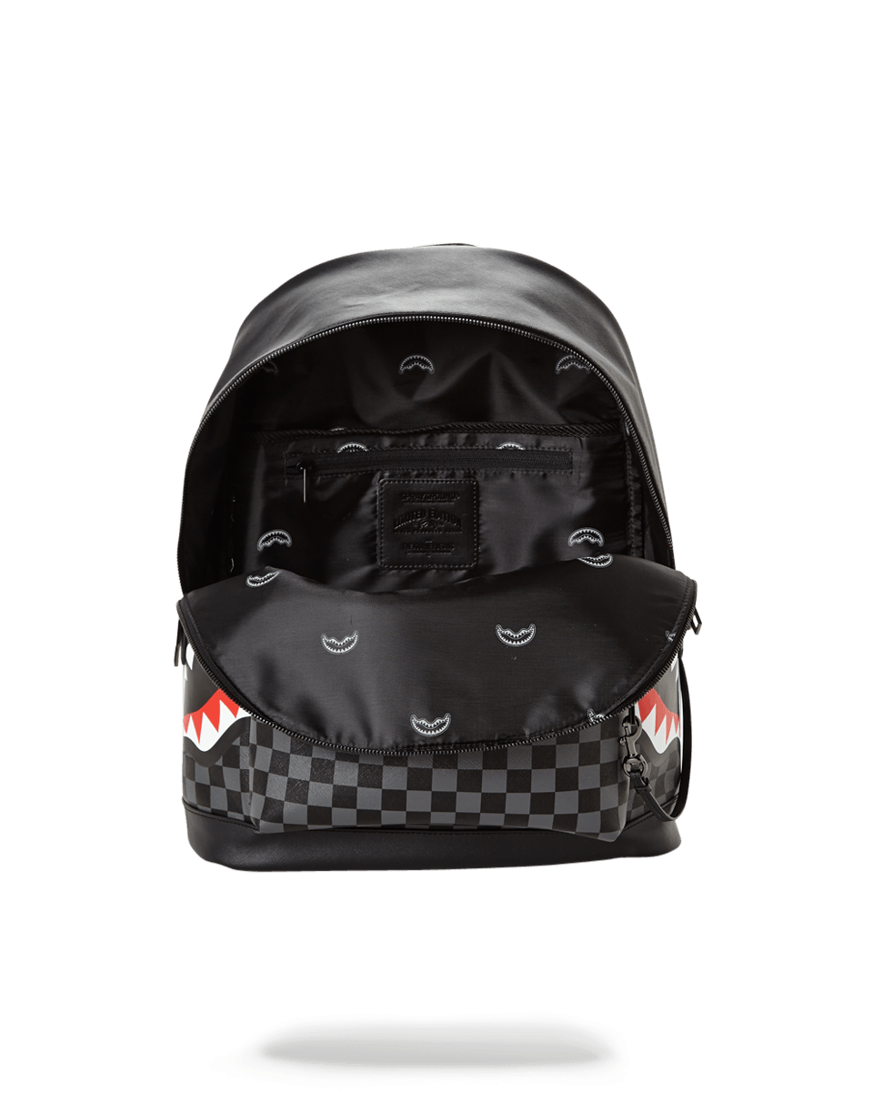 SPRAYGROUND® BACKPACK SHARKS IN PARIS (BLACK CHECKERED EDITION)