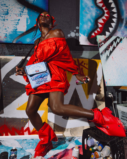 SPRAYGROUND® SLING WYNWOOD WALLS COLLAB MURAL MUSEUM MESSENGER SLING