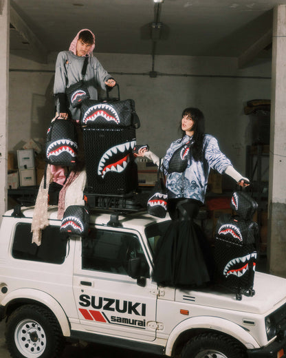 SPRAYGROUND® TOILETRY SHARKS IN PARIS BALLOON BLACK TOILETRY BRICK