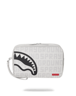 SPRAYGROUND® TOILETRY SPLIT THE CHECK (PEARL) TOILETRY BAG