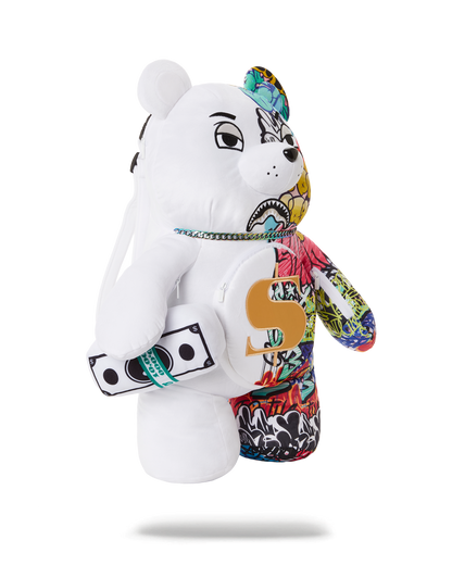 SPRAYGROUND® BACKPACK HALF GRAFF MONEYBEAR TEDDYBEAR BACKPACK