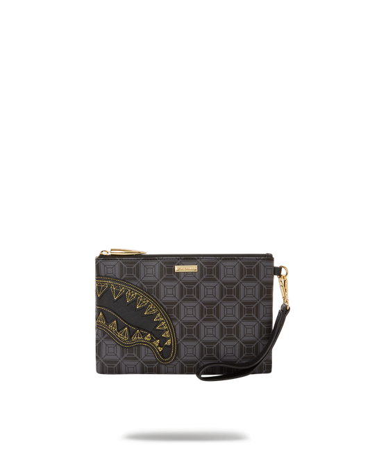 SPRAYGROUND® POUCHETTE OBSIDIAN STUNNER A.i.6 SANDFLOWER COLLAB CROSSOVER CLUTCH