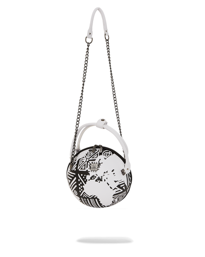 SPRAYGROUND® HANDBAG A.I.8 AFRICAN INTELLIGENCE - ORIGIN STORY GLOBE BAG