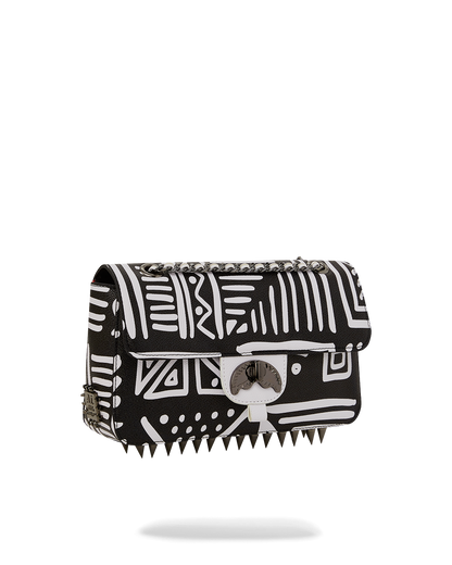 SPRAYGROUND® HANDBAG A.I.8 AFRICAN INTELLIGENCE - ORIGIN STORY SHARK HANDBAG