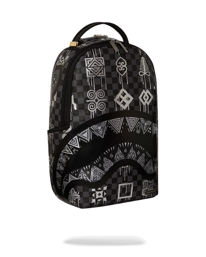SPRAYGROUND® BACKPACK A.I.8 AFRICAN INTELLIGENCE SHARKGLYPHS BACKPACK