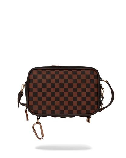 SPRAYGROUND® TOILETRY SPECIAL OPS BROWN CHECKERED TOILETRY BAG