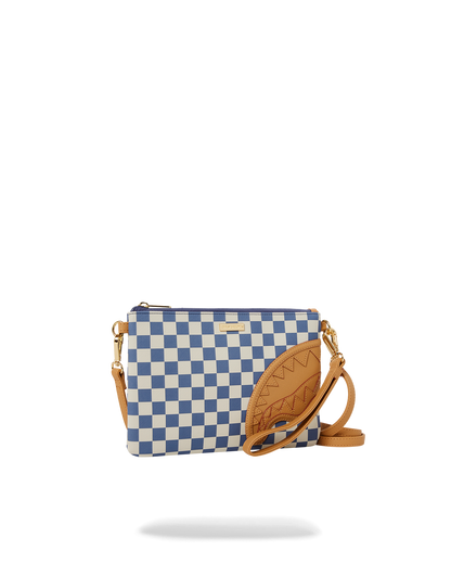 SPRAYGROUND® POUCHETTE LETTER CHECKERS CROSSOVER CLUTCH