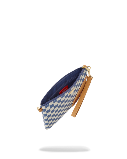 SPRAYGROUND® POUCHETTE LETTER CHECKERS CROSSOVER CLUTCH
