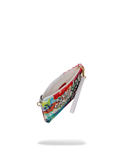 SPRAYGROUND® POUCHETTE GRAFFITI FAUX FUR CROSSOVER CLUTCH