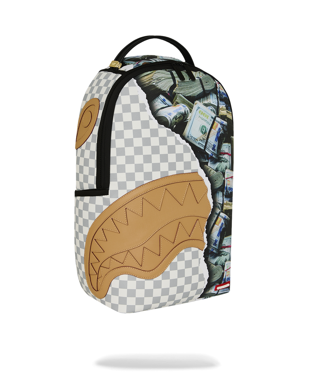 SPRAYGROUNDÂ® BACKPACK CREAM CHECK FULL OF CASH BACKPACK