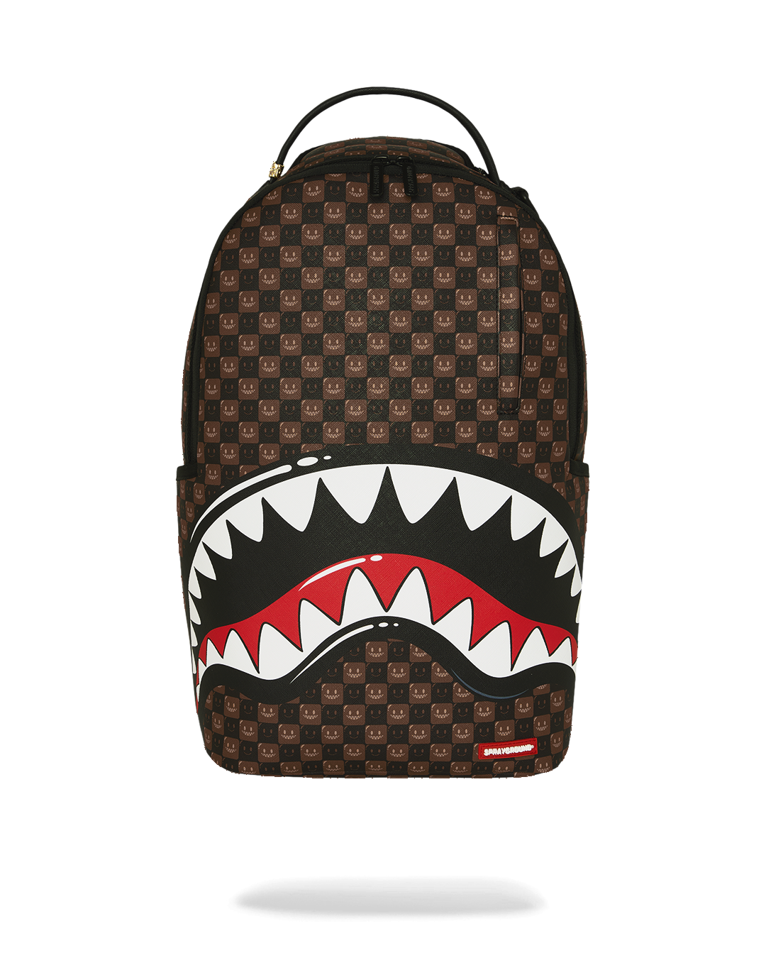 SPRAYGROUNDÂ® BACKPACK SHARKS IN PARIS WTF BUBBLE BROWN CHECK BACKPACK