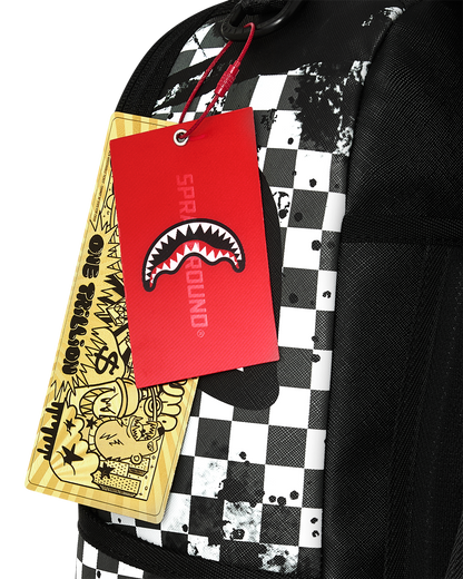 SPRAYGROUNDÂ® BACKPACK PAINTED OVER CHECK BACKPACK