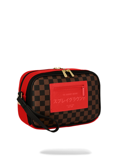 SPRAYGROUND® TOILETRY RED REDEMPTION TOILETRY BRICK