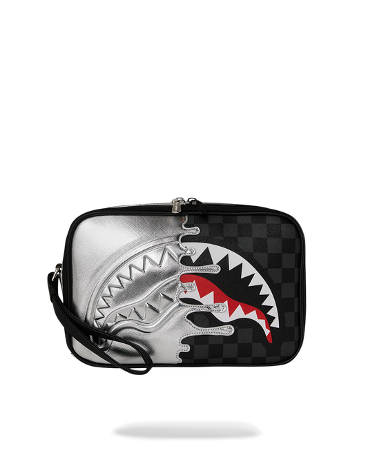 SPRAYGROUND® TOILETRY SILVER SIDE DRIP TOILETRY BRICK