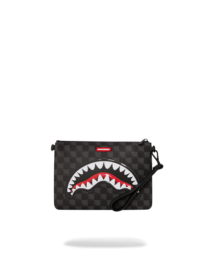 SPRAYGROUND® POUCHETTE SHARKS IN PARIS BALLOON BLACK CROSSOVER CLUTCH