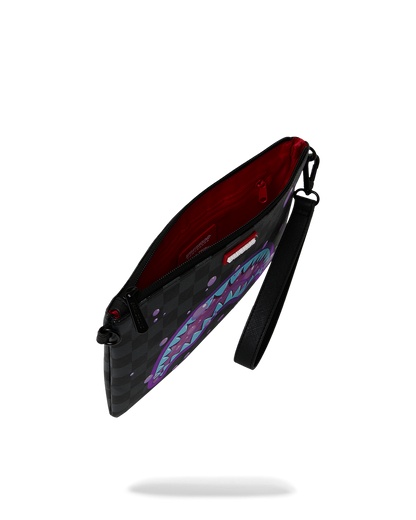 SPRAYGROUND® POUCHETTE PURPLE SLIME TAKEOVER CROSSOVER CLUTCH