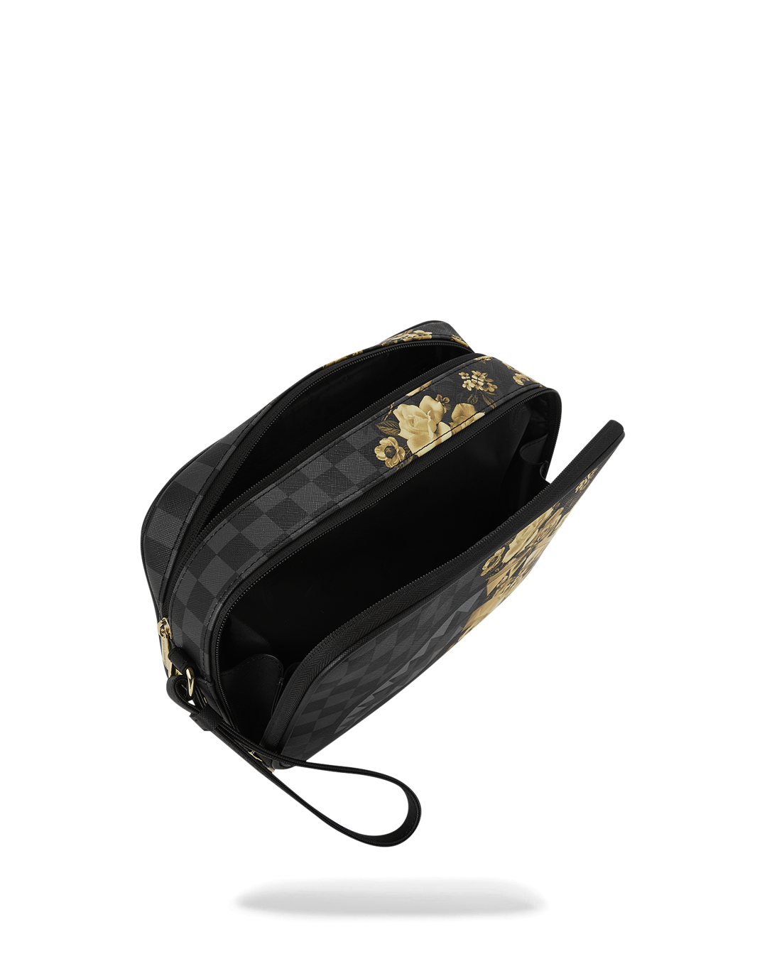 SPRAYGROUND® TOILETRY GOLD FLORAL REMIX TOILETRY BRICK