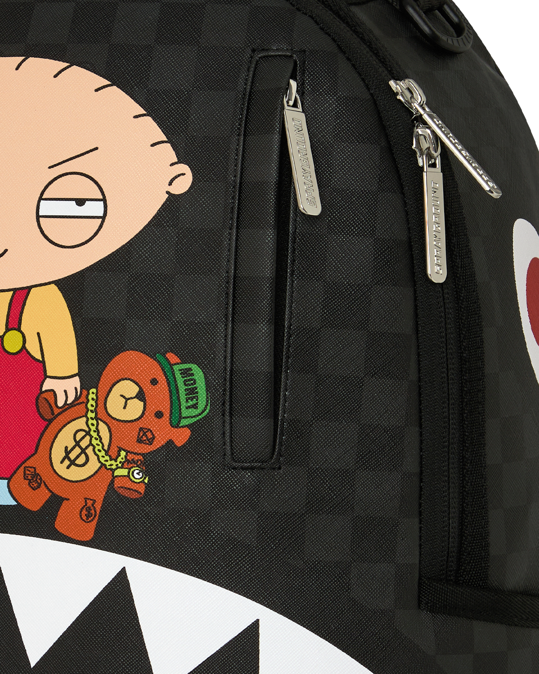 SPRAYGROUND® BACKPACK FAMILY GUY STEWIE HOLDING BEAR KEYCHAIN BACKPACK