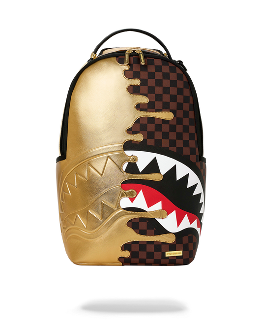 SPRAYGROUNDÂ® BACKPACK SHARKS IN PARIS GOLD DRIP BACKPACK