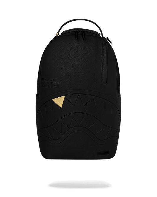 SPRAYGROUNDÂ® BACKPACK BLACKED OUT EMBOSSED GOLD TOOTH BACKPACK
