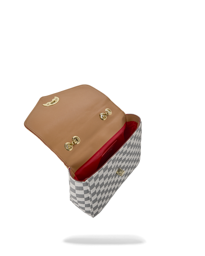 SPRAYGROUND® HANDBAG EMBOSSED CREAM CHECK HANDBAG