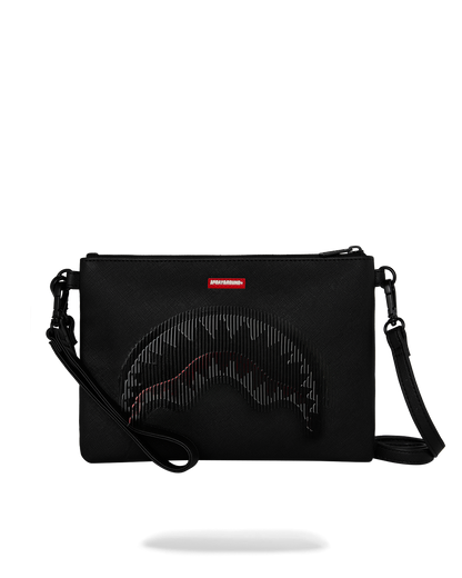 SPRAYGROUND® POUCHETTE DISAPPEARING SHARK CROSSOVER CLUTCH