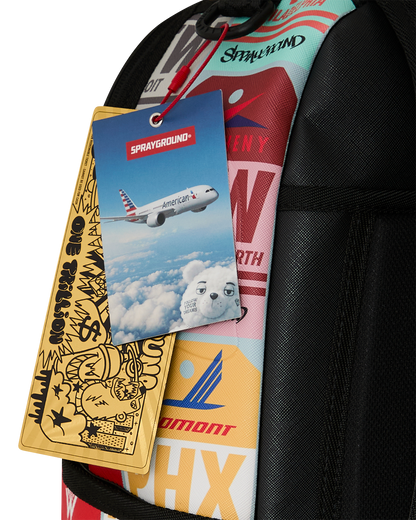 SPRAYGROUNDÂ® BACKPACK AA TWA VINTAGE LUGGAGE TAGS BACKPACK