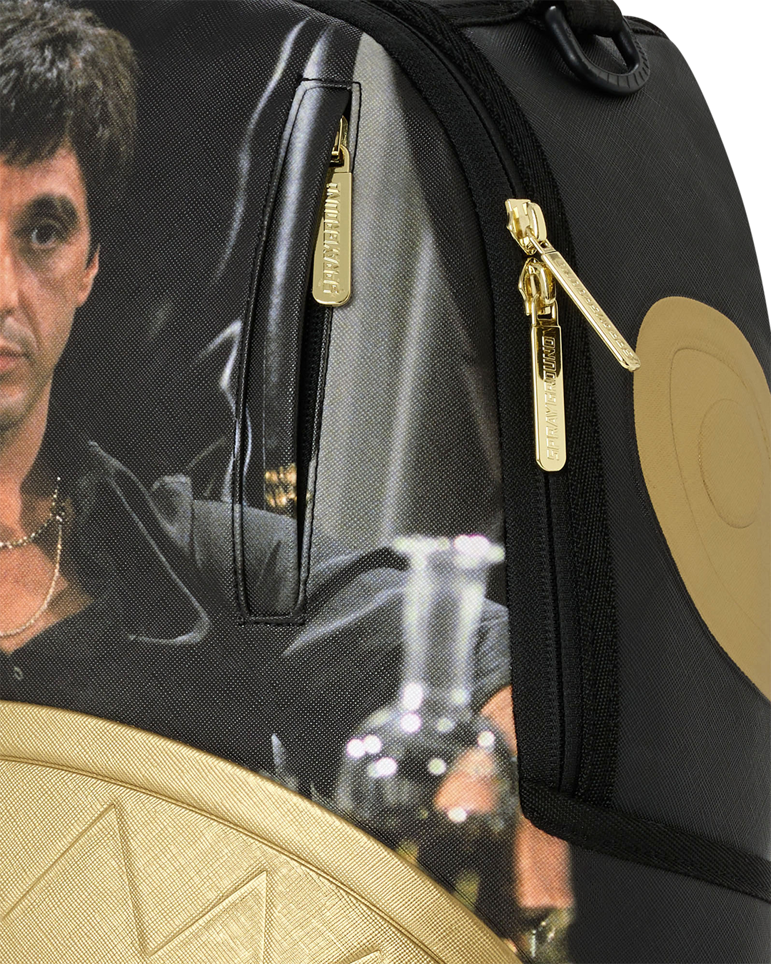 SPRAYGROUND® BACKPACK SCARFACE GOLD EMBOSSED BACKPACK