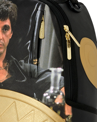 SPRAYGROUND® BACKPACK SCARFACE GOLD EMBOSSED BACKPACK