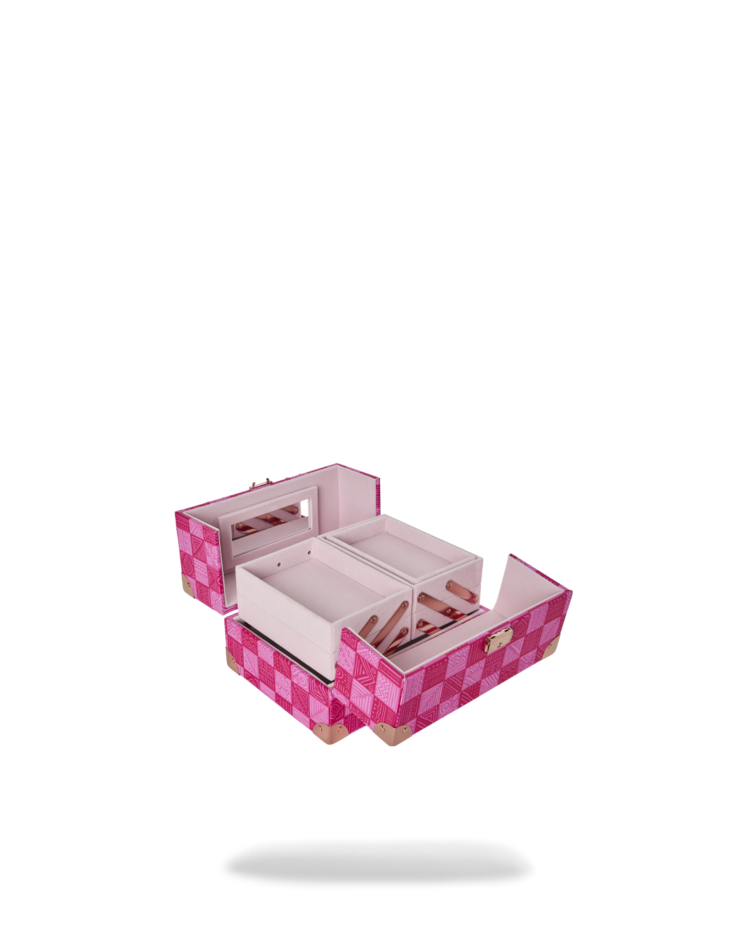SPRAYGROUND® JEWELRY CASE A.I. AFRICAN INTELLIGENCE THE SUNSET RESET JEWELRY CASE - SANDFLOWER COLLAB