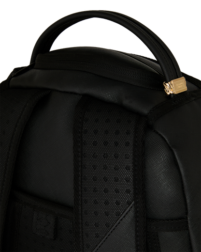 SPRAYGROUNDÂ® BACKPACK SHARK CENTRAL EMBOSSED BLACK NYLON BACKPACK