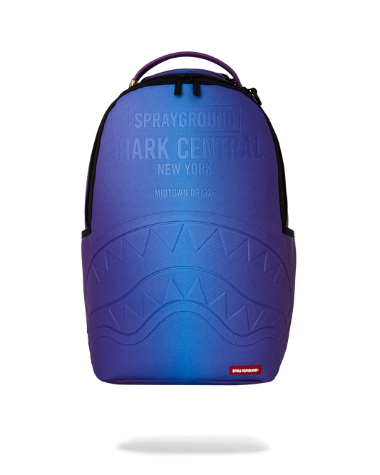 SPRAYGROUND® BACKPACK SHARK CENTRAL EMBOSSED DUSK NYLON BACKPACK