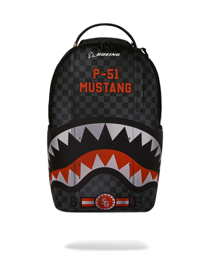 SPRAYGROUNDÂ® BACKPACK BOEING P-51 MUSTANG SHARKMOUTH BACKPACK