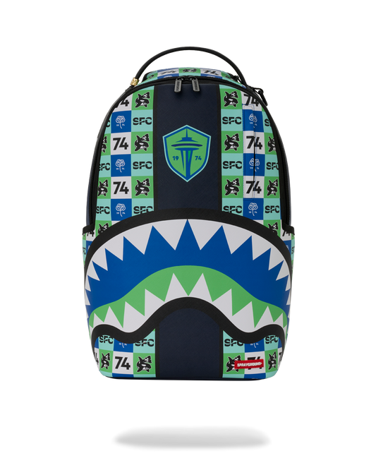 SPRAYGROUNDÂ® BACKPACK MLS SEATTLE LOGO REPEAT DLXSV BACKPACK