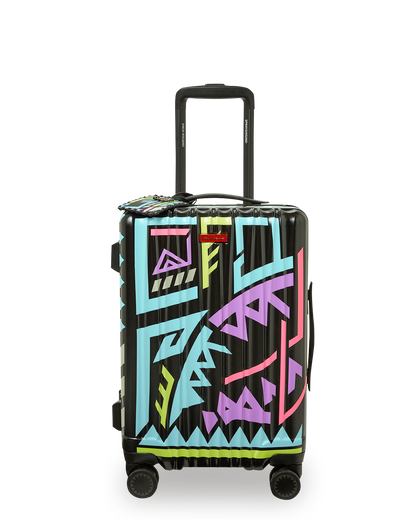 SPRAYGROUND® LUGGAGE A.I. PATH TO THE FUTURE III HARDSHELL CARRY-ON LUGGAGE - SANDFLOWER COLLAB