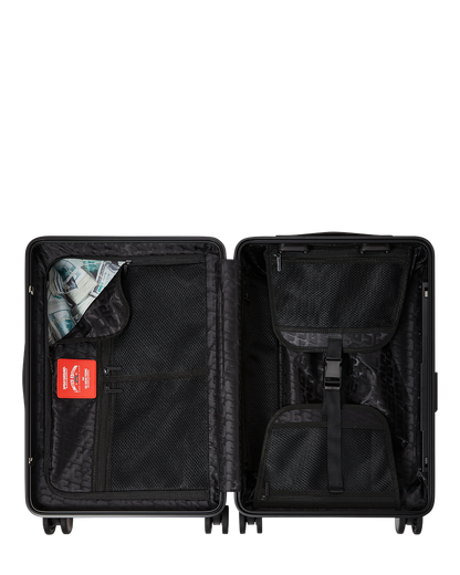 SPRAYGROUND® LUGGAGE BILLIONS IN THE BANK HARD SHELL CARRY-ON LUGGAGE