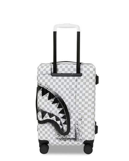 SPRAYGROUND® LUGGAGE BLACK STENCIL SHARK CARRY-ON LUGGAGE