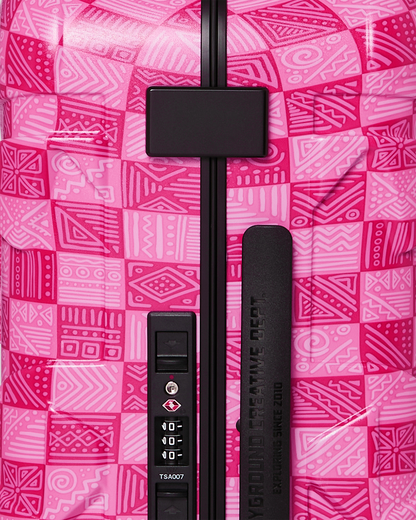 SPRAYGROUND® LUGGAGE A.I. AFRICAN INTELLIGENCE THE SUNSET RESET CARRY ON LUGGAGE - SANDFLOWER COLLAB