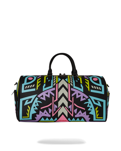 SPRAYGROUND® DUFFLE A.I. PATH TO THE FUTURE III DUFFLE - SANDFLOWER COLLAB (GLOW IN THE DARK)