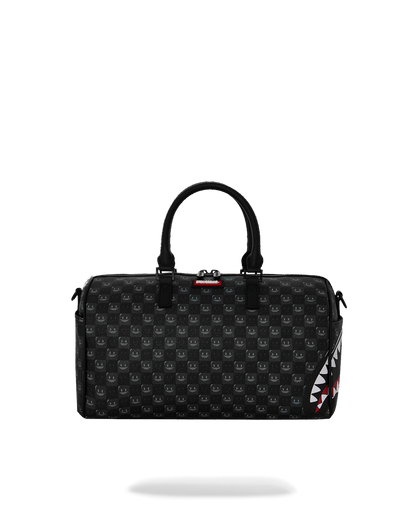SPRAYGROUND® MINI DUFFLE SHARKS IN PARIS WTF BUBBLY BLACK CHECK MINI DUFFLE