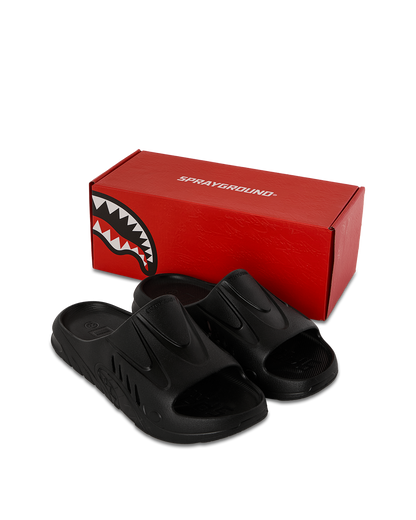 SPRAYGROUND® FOOTWEAR SHARKSLIDE: BLACK