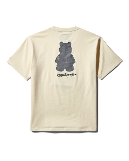 SPRAYGROUND® APPAREL SHORT SLEEVE GRAPHIC MONEY BEAR T-SHIRT (APRICOT)