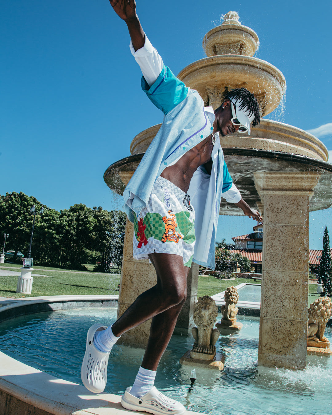 SPRAYGROUND® SWIM WTF ART SHOTO SWIM TRUNKS