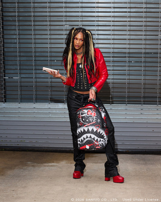 SPRAYGROUND® BACKPACK HELLO KITTY GRUNGY SHARKMOUTH BACKPACK