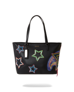 SPRAYGROUND® TOTE STAR RACER A.I.7 SANDFLOWER COLLAB BEADED TOTE