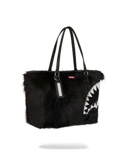 SPRAYGROUND® TOTE FUR CRAY BLACK TOTE