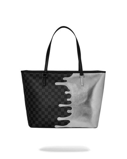 SPRAYGROUND® TOTE SILVER SIDE DRIP TOTE