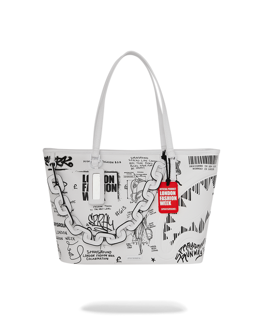 SPRAYGROUND® TOTE LFW SKETCHED BLACK AND WHITE TOTE
