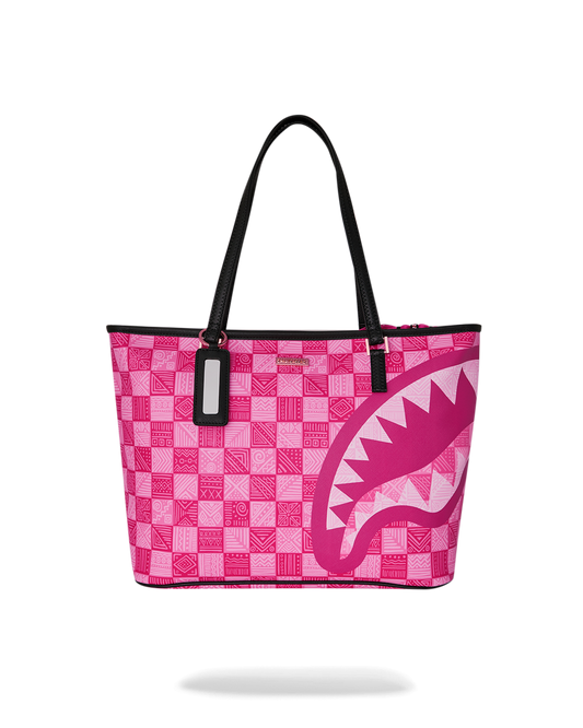 SPRAYGROUND® TOTE A.I. AFRICAN INTELLIGENCE THE SUNSET RESET TOTE - SANDFLOWER COLLAB